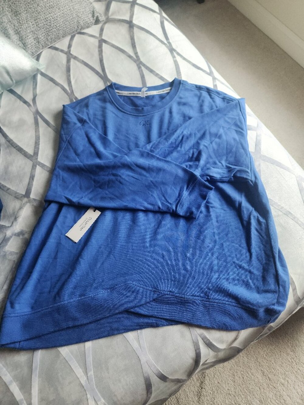 Calvin Klein Performance Sweatshirt pullover Cerulean Blue 2X BNWT